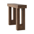 Oikiture Console Table Rack Walnut