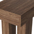 Oikiture Console Table Rack Walnut