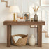 Oikiture Console Table Rack Walnut