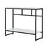Console Table Hallway Marble Effect Metal Table Display WH&BK