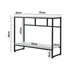 Console Table Hallway Marble Effect Metal Table Display WH&BK