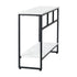 Console Table Hallway Marble Effect Metal Table Display WH&BK