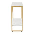 Console Table Hallway Marble Effect Metal Table Display WH&GD