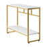 Console Table Hallway Marble Effect Metal Table Display WH&GD