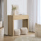 Console Table Natural Wood Drawer Entryway Storage Furniture