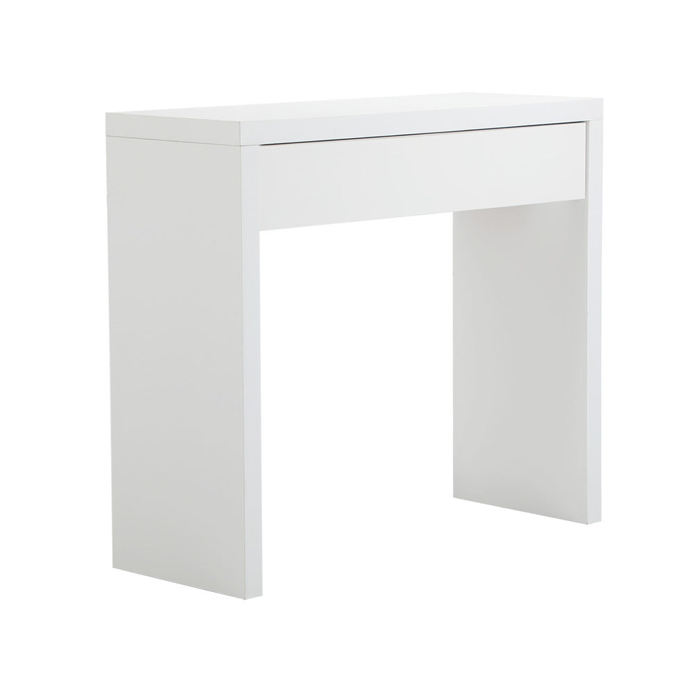 Oikiture Console Table with Drawer White