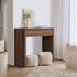 Console Table Wood Sofa Table with Drawer Walnut