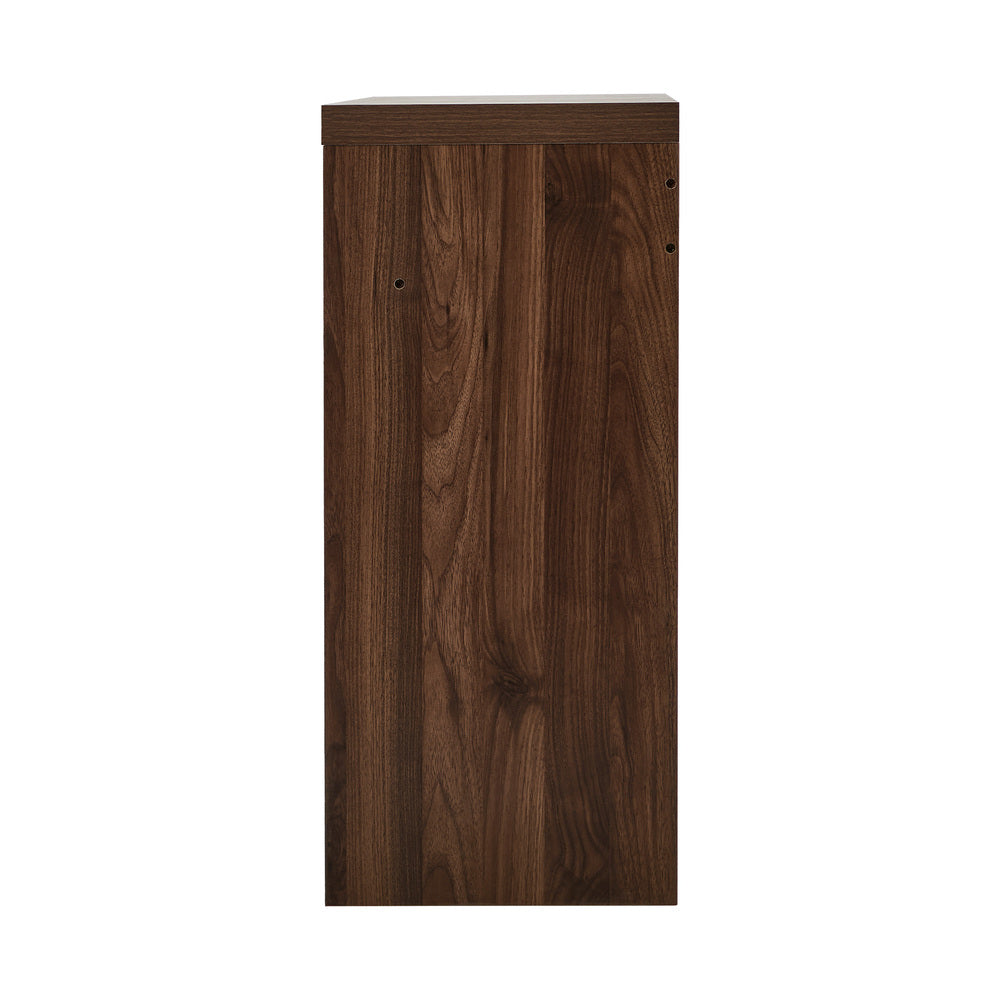 Console Table Wood Sofa Table with Drawer Walnut