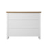 Oikiture Console Table Wood with 2 Drawers