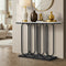 Console Table Faux Marble Effect Entry Hallway Display Black