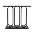 Console Table Faux Marble Effect Entry Hallway Display Black