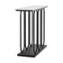 Console Table Faux Marble Effect Entry Hallway Display Black