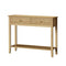 Oikiture 2-tier Console Table 100cm with 2 Storage Drawer