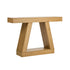 Console Table with Thick 10cm Top & Natural Wood‑Look Finish – Natural