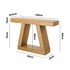 Console Table with Thick 10cm Top & Natural Wood‑Look Finish – Natural