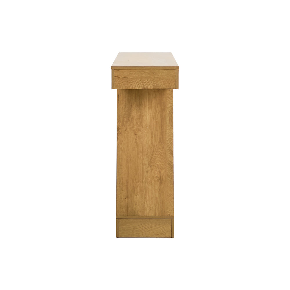 Console Table with Thick 10cm Top & Natural Wood‑Look Finish – Natural
