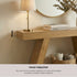 Console Table with Thick 10cm Top & Natural Wood‑Look Finish – Natural