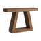 Oikiture Console Table Hallway Display Shelf Walnut