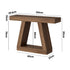 Oikiture Console Table Hallway Display Shelf Walnut