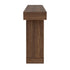 Oikiture Console Table Hallway Display Shelf Walnut
