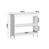 3-Tier Console Table Open Shelf Wooden White