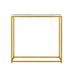 Console Table Marble-look Iron Gold&White