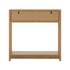 Oikiture Console Table 2 Drawer Hallway Display Shelf Oak