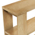 Oikiture Console Table 120cm 2 Open Shelves Entryway Hallway Hall Table Natural