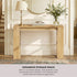 Oikiture Modern Console Table Display Shelf Entryway Decor Natural