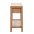 Console Table 2 Drawers Entry Table Display Shelf Natural