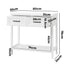 Oikiture Console Table 2 Drawers Hallway Entryway Furniture White