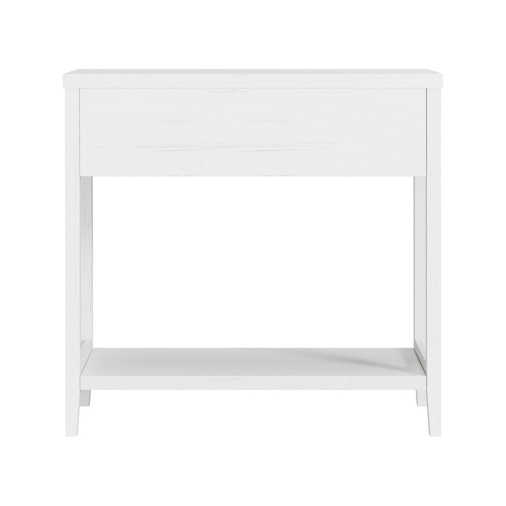 Oikiture Console Table 2 Drawers Hallway Entryway Furniture White