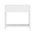 Oikiture Console Table 2 Drawers Hallway Entryway Furniture White