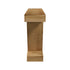 Oikiture Console Table Narrow Sofa Table V-Shape Storage Natural