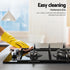 Gas Cooktop 30cm 2 Burner Built-in Stove Glass Cook Top NG LPG Wok Burner