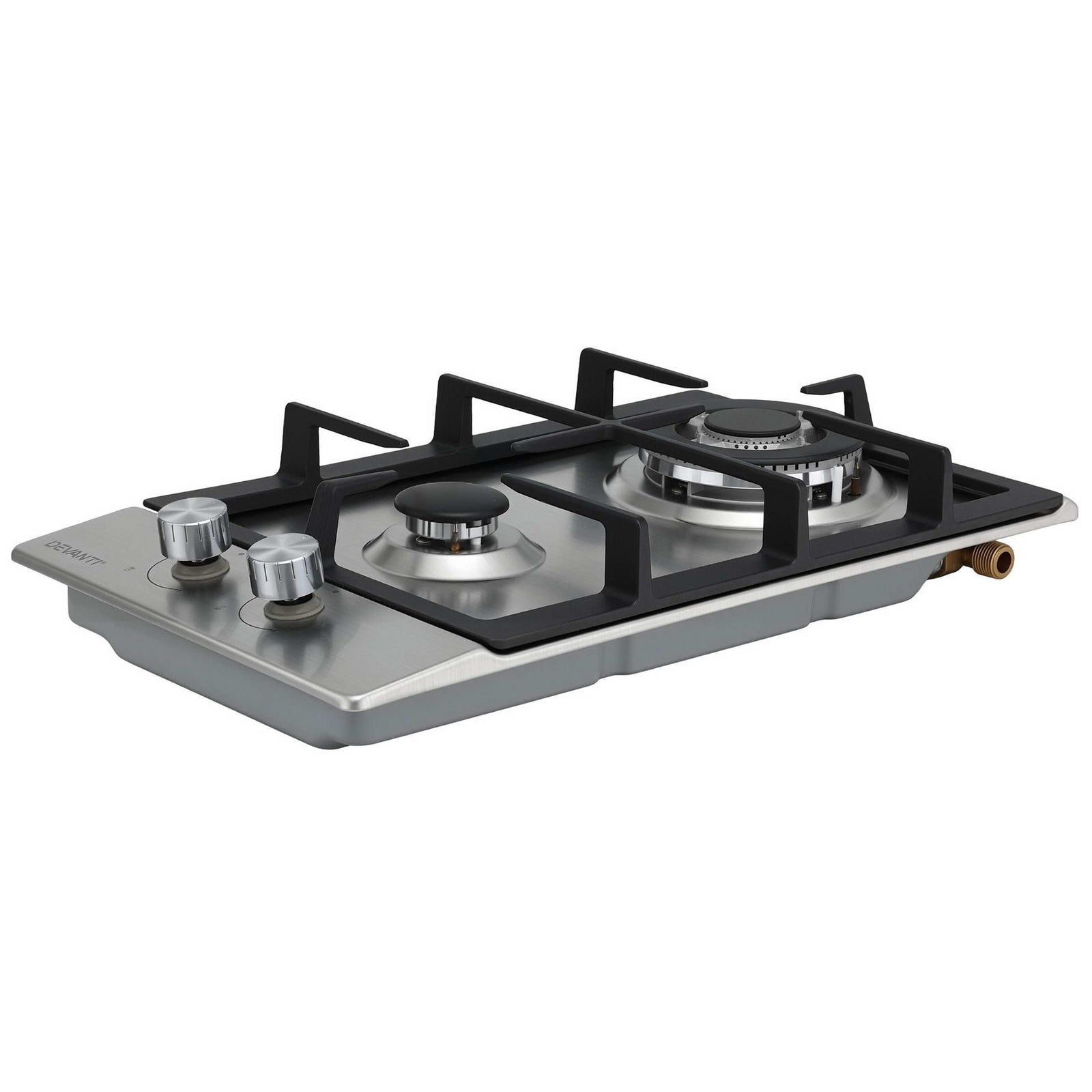 Gas Cooktop 30cm 2 Burner Silver