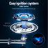 Gas Cooktop 30cm 2 Burner Silver