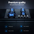 60cm 4 Burner Gas Cooktop Black Glass Built-in Kitchen Stove
