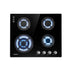 60cm 4 Burner Gas Cooktop Black Glass Built-in Kitchen Stove