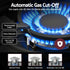 90cm Gas Cooktop 5 Burner – Tempered Glass LPG/NG Triple Crown Black