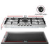 90cm Gas Cooktop 5 Burner – Stainless Steel LPG/NG Triple Crown Silver