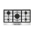 90cm Gas Cooktop 5 Burner – Stainless Steel LPG/NG Triple Crown Silver