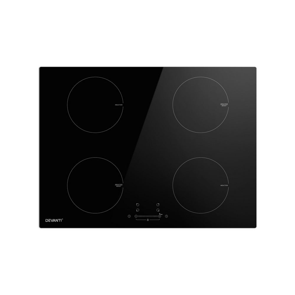 Electric Induction Cooktop 70cm Ceramic 4 Zones Stove Cook Top Hot Plate 7000W
