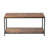 Coffee Table Storage Rack 2-Tier Black&Walnut