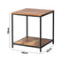 Side End Table Coffee Table 2-Tier