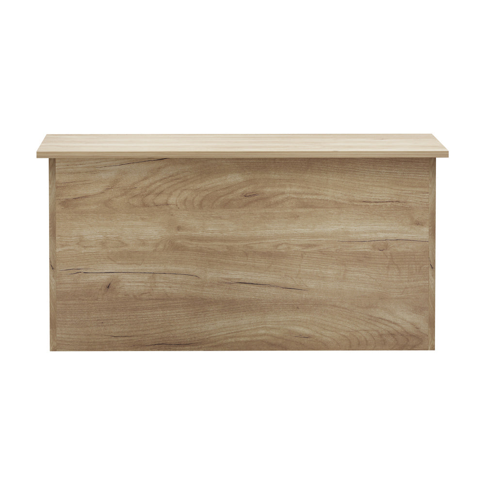 Coffee Lift Up Hidden Storage Laptop Desk 2 Drawers Natural