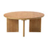 Coffee Table Round Side End Tables Wooden Natural