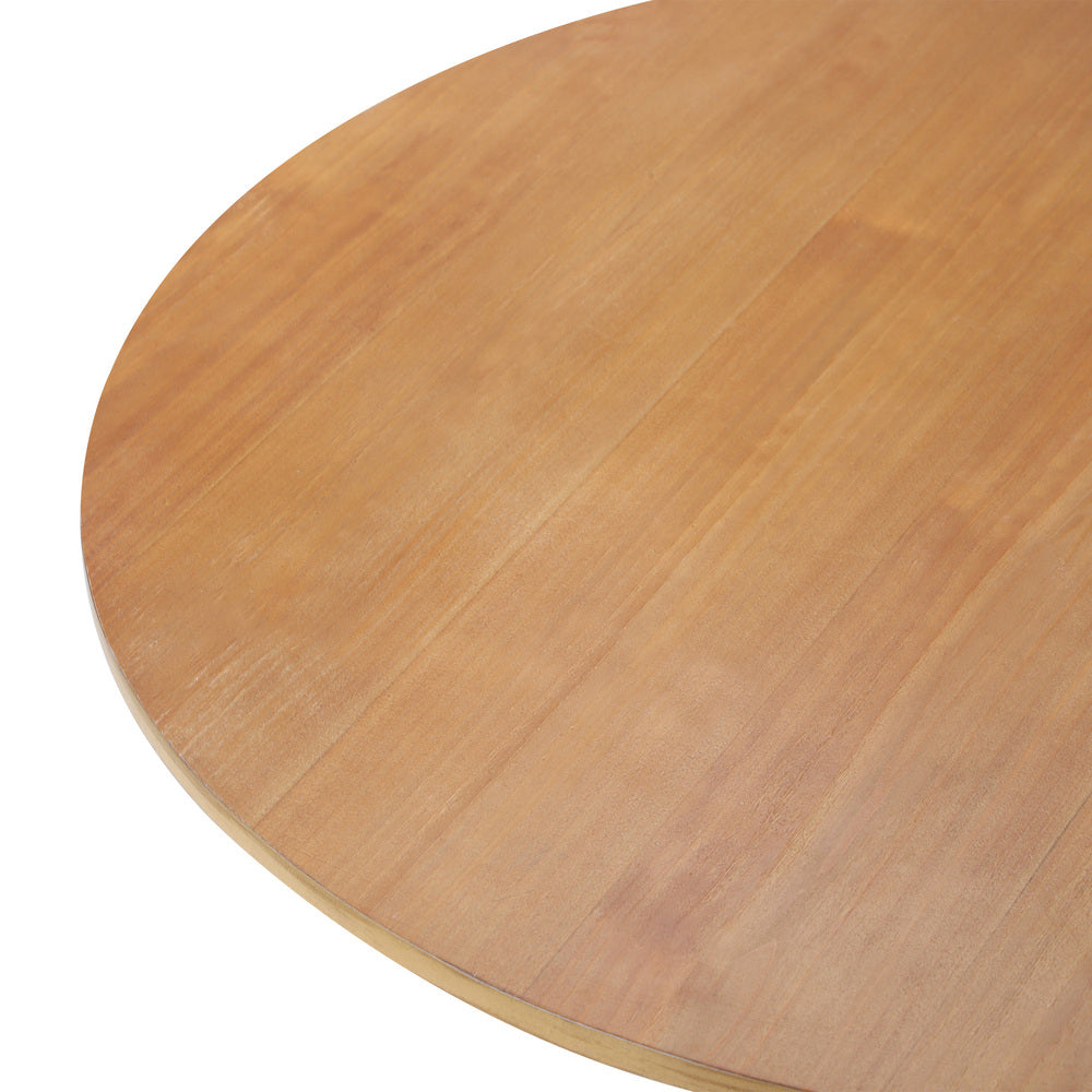 Coffee Table Round Side End Tables Wooden Natural