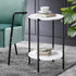 Coffee Table Round Dual-Tier Marble