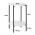 Coffee Table Round Dual-Tier Marble